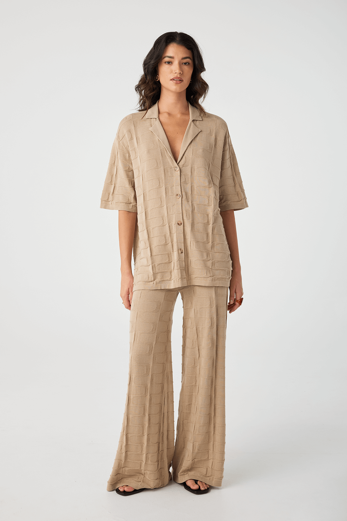 Lara Organic Cotton Pant - Taupe