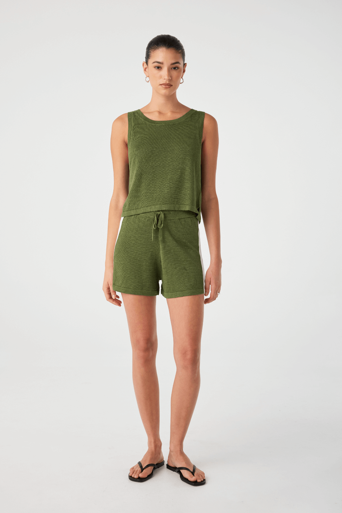 Hugo Linen Knit Tank - Caper