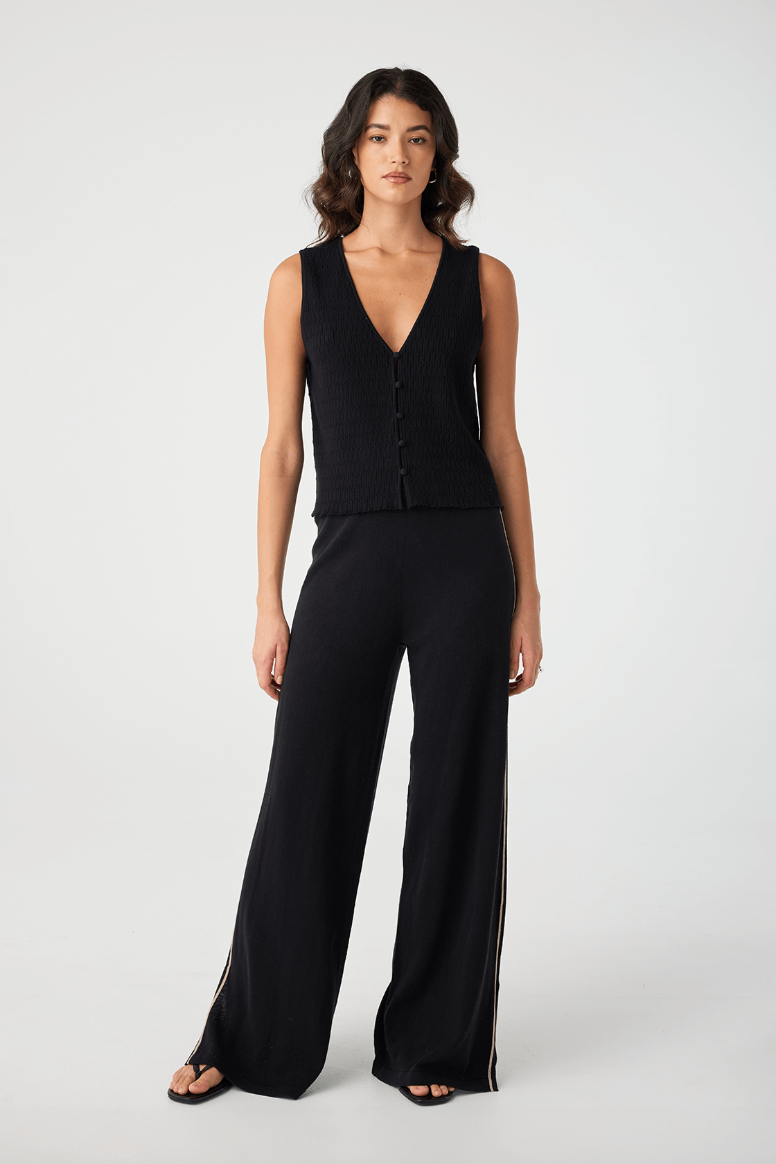 Jude Reversible Vest - Black