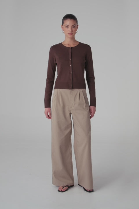 Flynn Cardigan - Espresso | ecom video