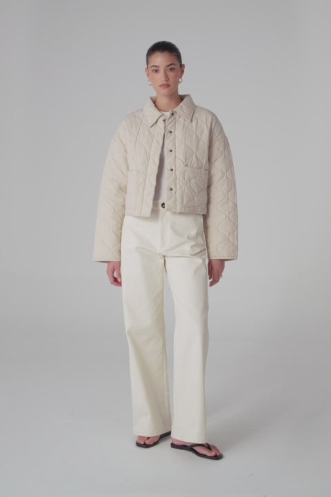 Milo Jacket - Oat | ecom vid