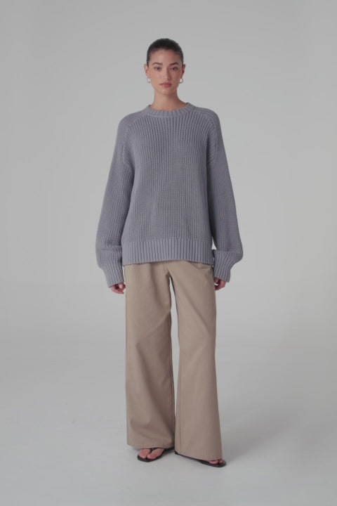 Astrid Sweater - Cement | ecom video