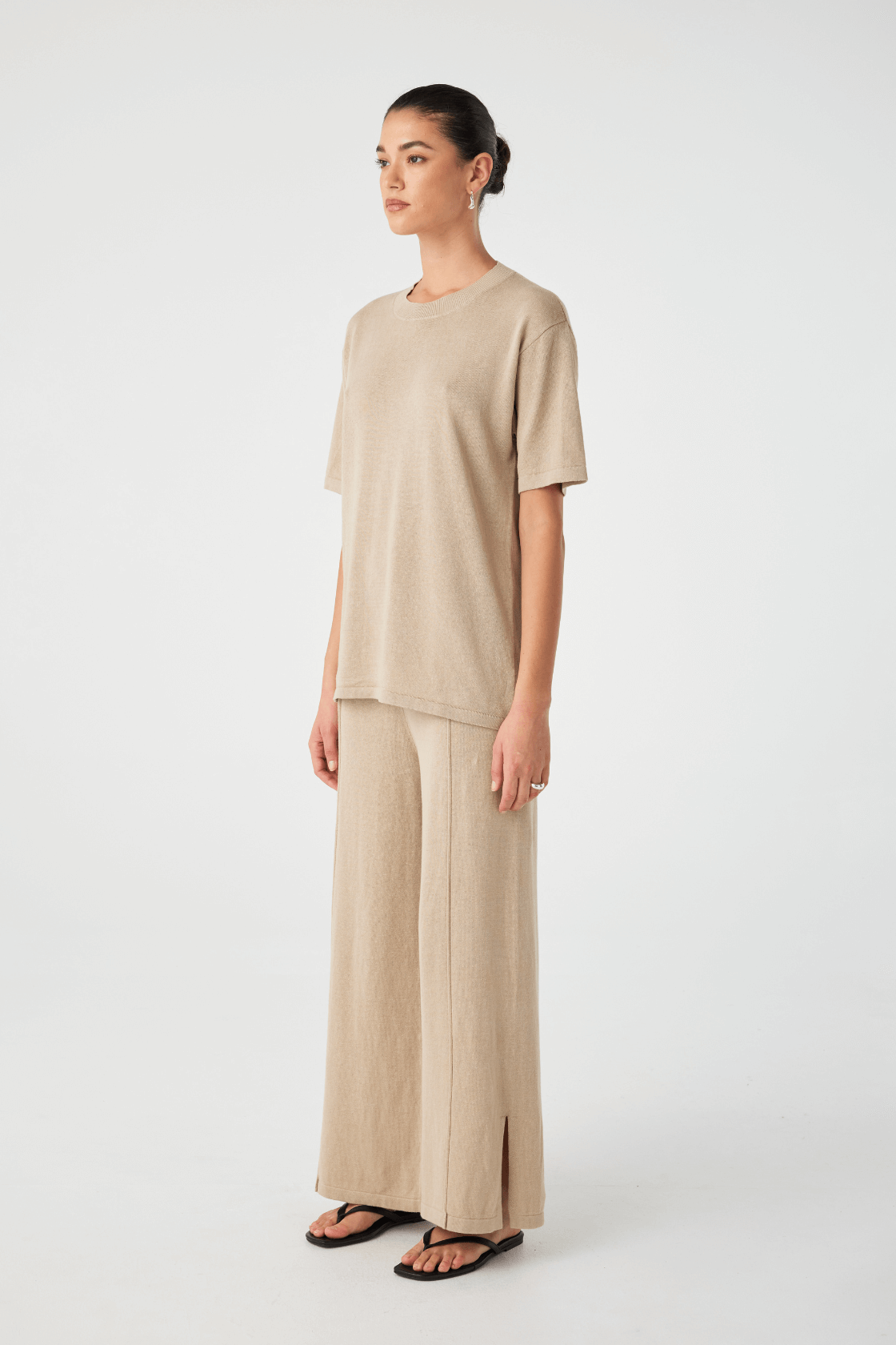Ada Organic Cotton Linen Pant - Taupe