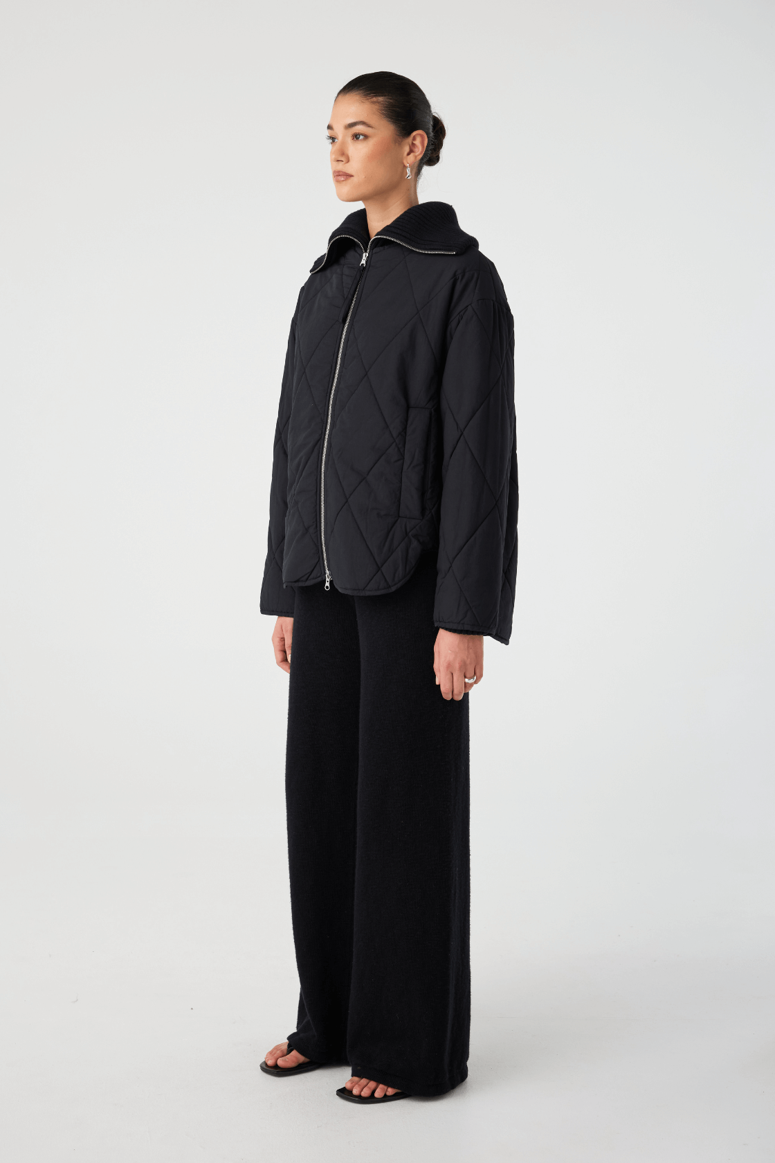 Reece Quilted Jacket - Black
