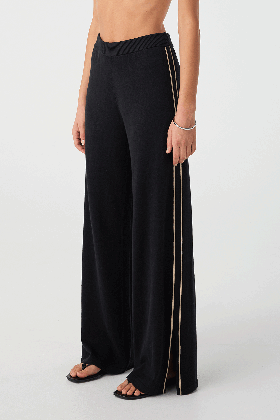 Pippa Wide-Leg Pant - Black