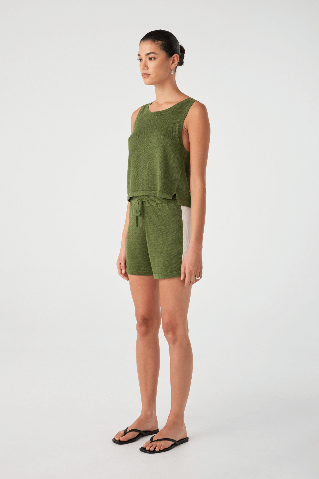 Hugo Linen Knit Tank - Caper