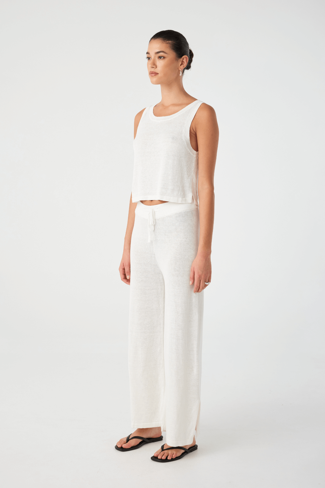Hugo Linen Knit Tank - Cream