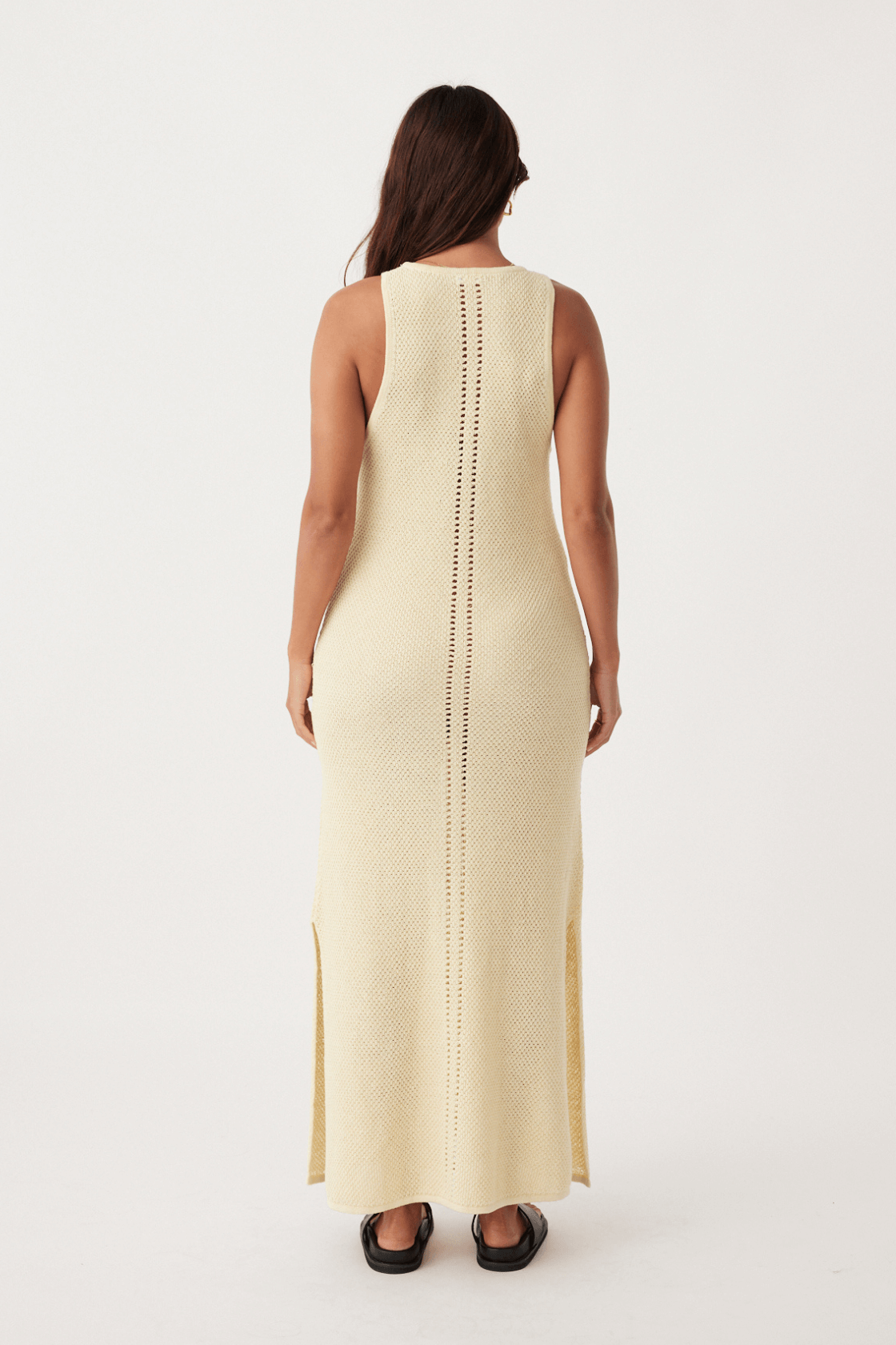 Sloane Organic Cotton Linen Dress - Butter
