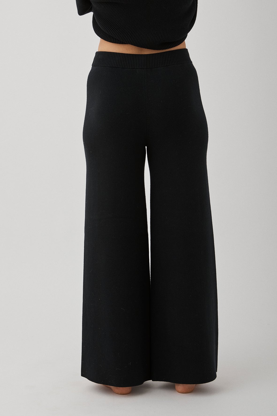 Harriet Organic Knit Pants - Black – Arcaa.