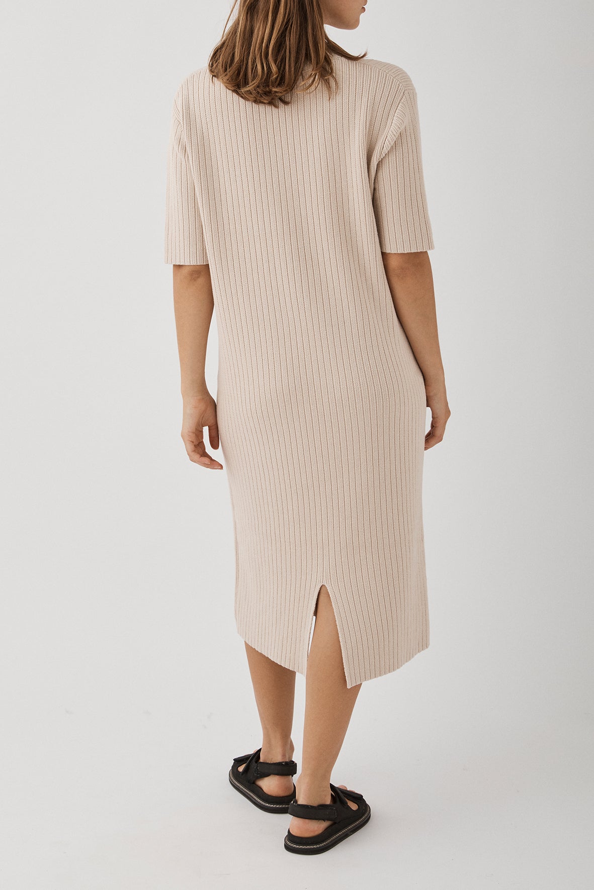 Adaline Organic Cotton Dress - Sand