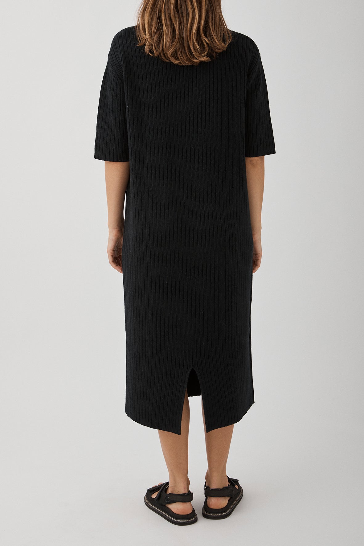 Adaline Organic Cotton Dress - Black