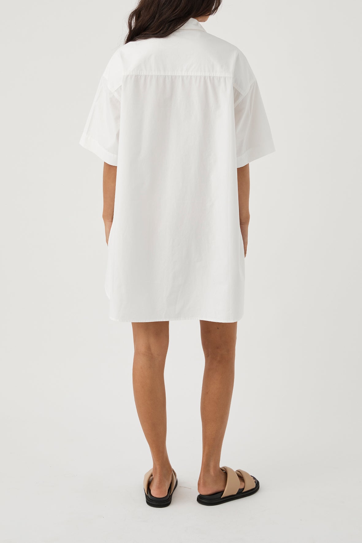 Drew Shirt Dress - Cloud