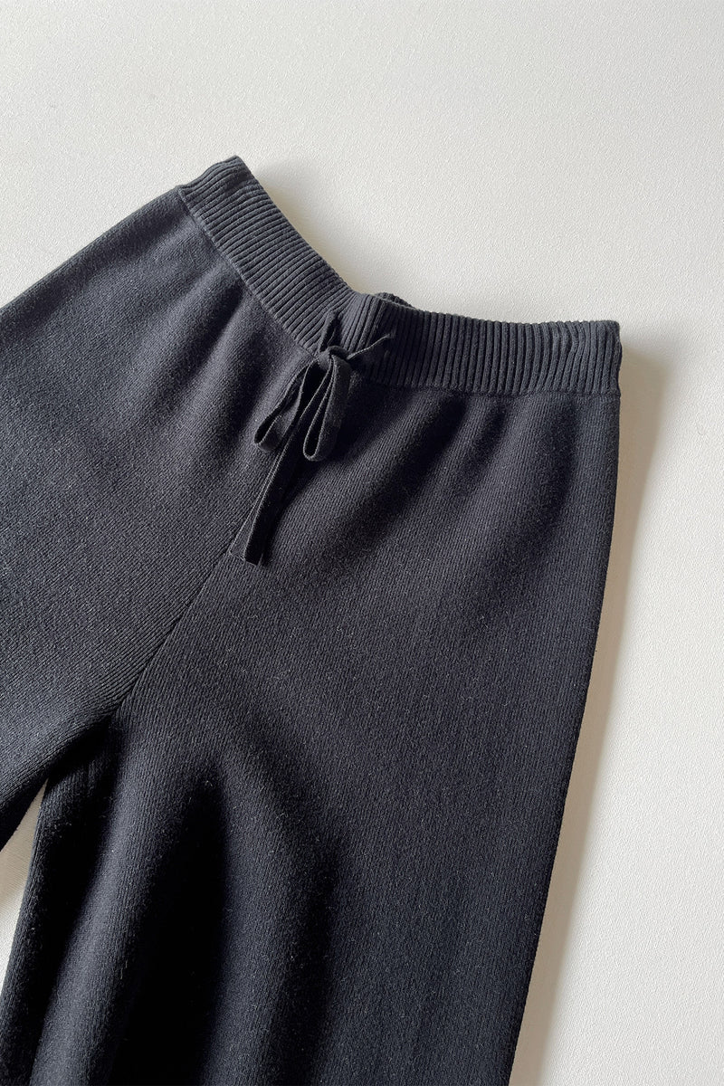 Harriet Organic Knit Pants - Black