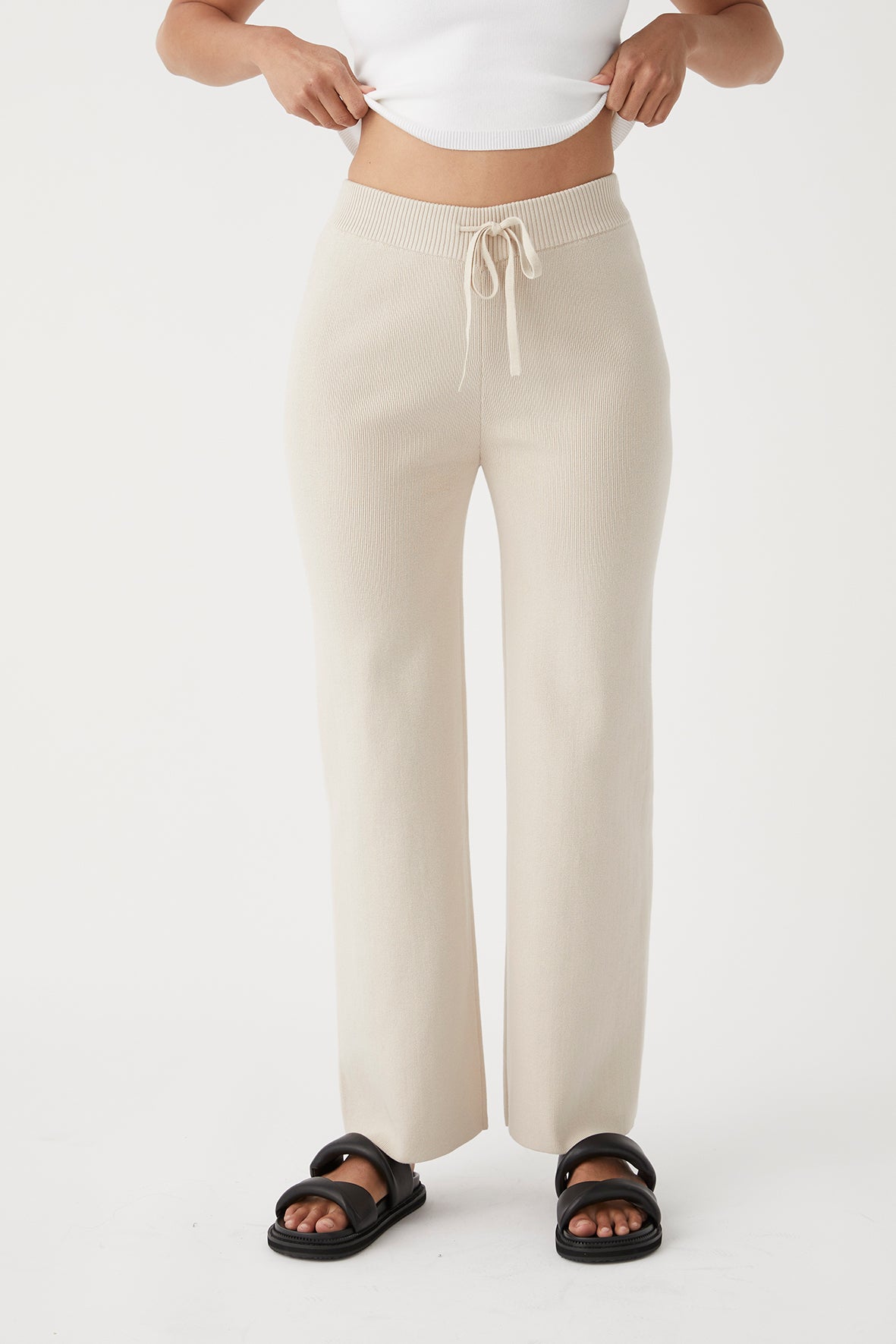 Noa Organic Cotton Pant - Sand