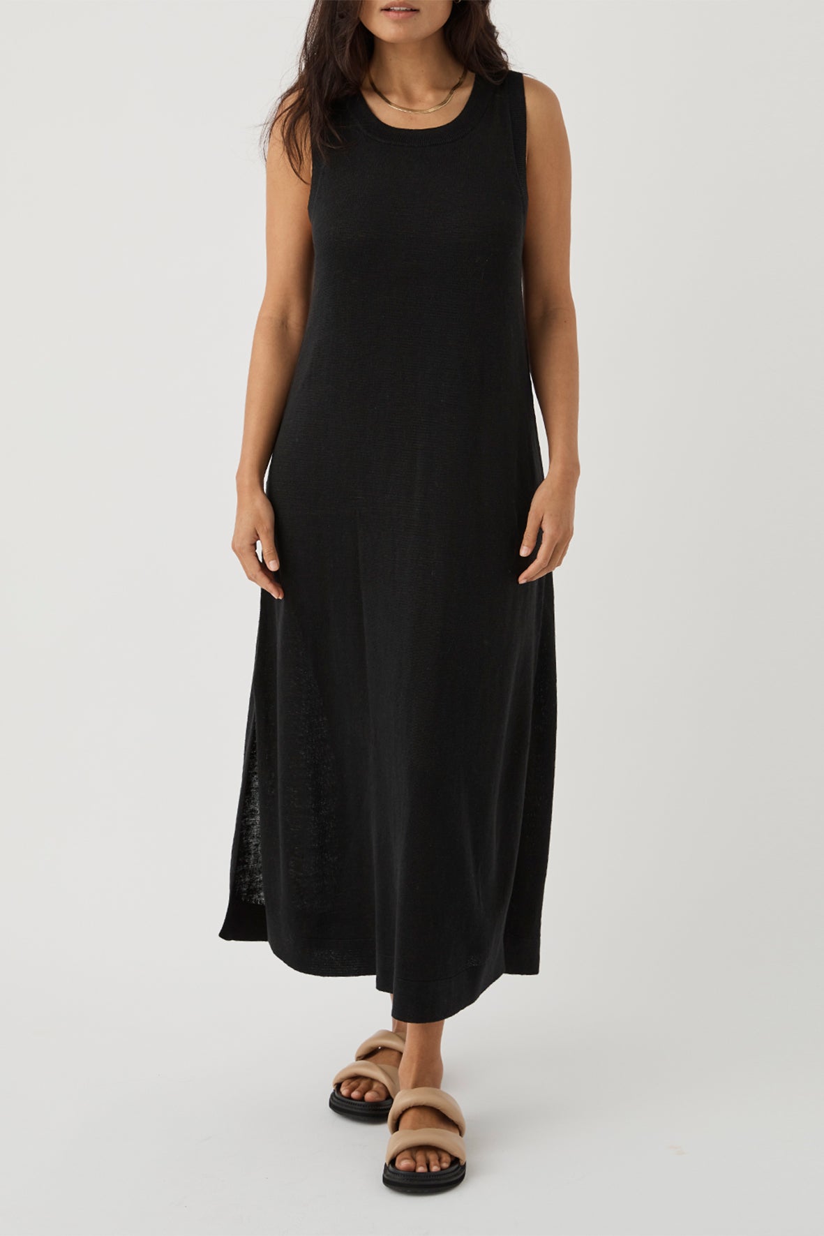 Brie Long Dress - Black