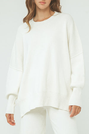 Harper Oragnic Knit Sweater - Cream