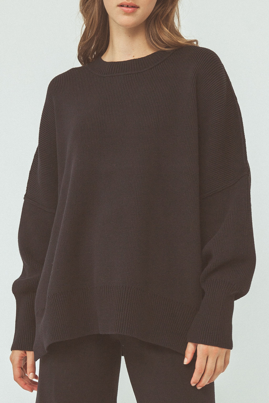 Harper Organic Knit Sweater - Black