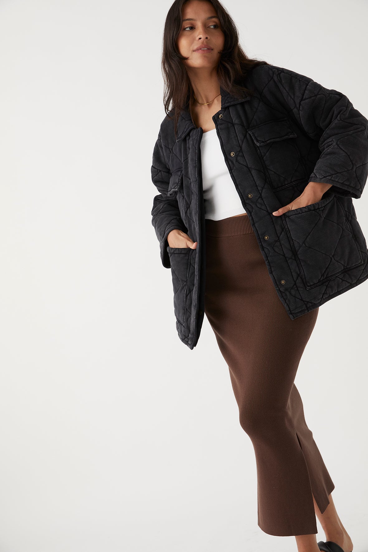 Harper Skirt - Chocolate