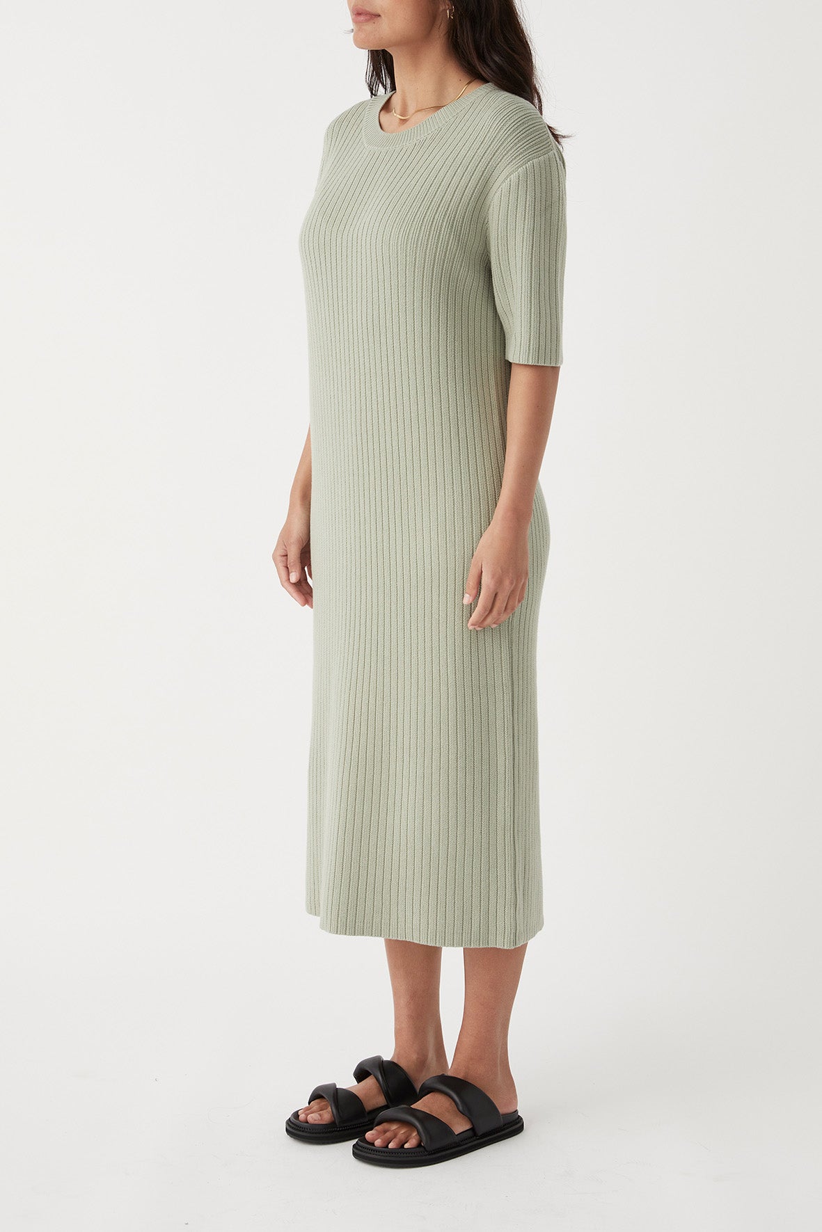 Adaline Organic Cotton Dress - Sage