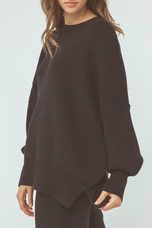 Harper Organic Knit Sweater - Black