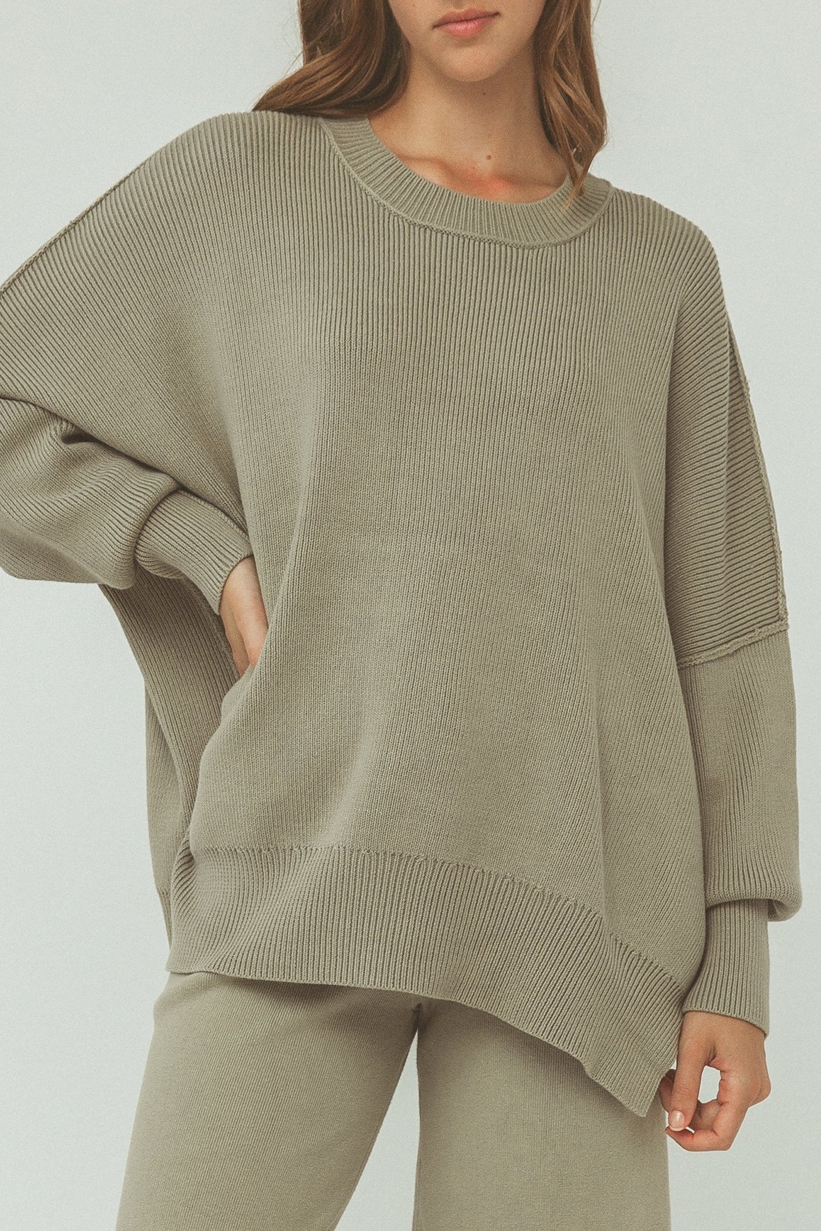 Harper Knit Sweater - Sage